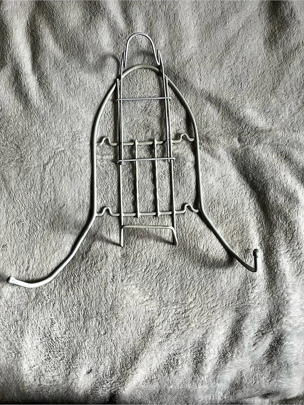 Gray Metal Rack Organizer (for ironing board and iron)